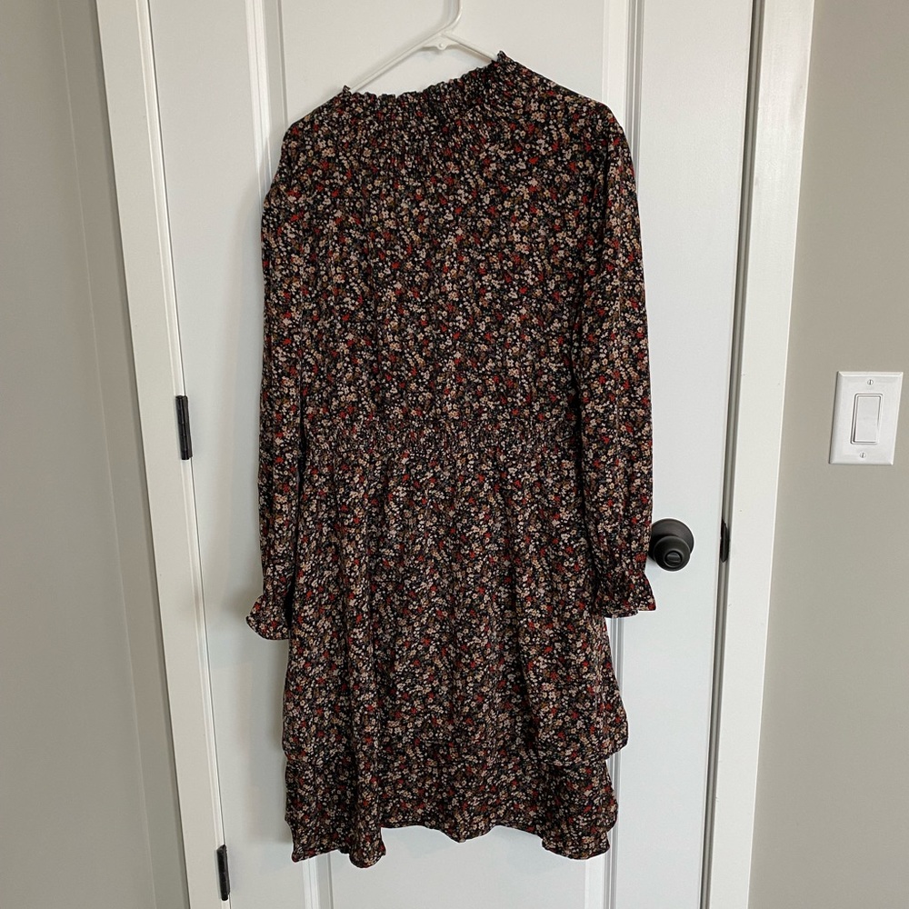 Black floral dress